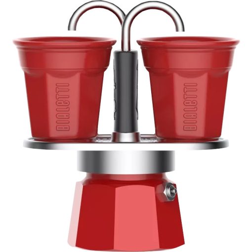 Bialetti Mini Express Red kotyogós kávéfőző - 2 adagos szett
