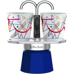   Bialetti Mini Express Kandinsky kotyogós kávéfőző - 2 adagos szett