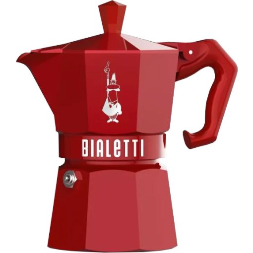 Bialetti - Moka Exclusive Red kotyógós kávéfőző - 3 adagos
