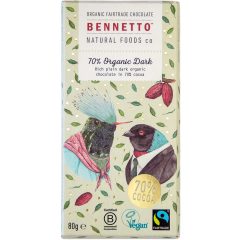 Bennetto BIO 70% Étcsokoládé 80g