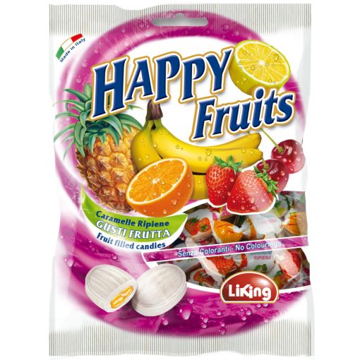 Liking Happy Vegyes gyümölcs ízű töltött cukorka 125g