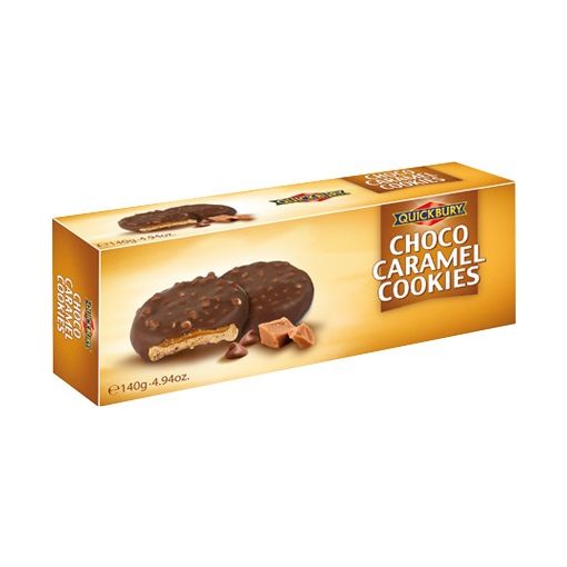 Quickbury Karamell töltelékes keksz 128g