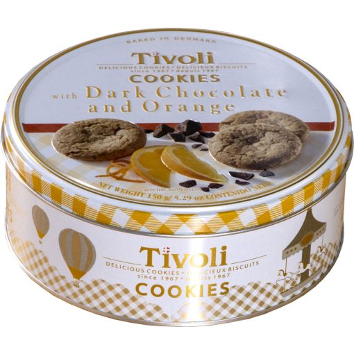 Tivoli Étcsokoládés Narancsos kekszek FD 150g