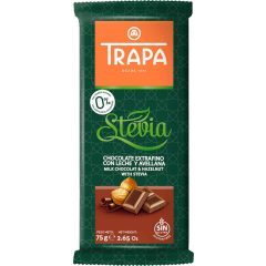 Trapa Stevia NSA Tejcsokoládé Mogyoróval 75g