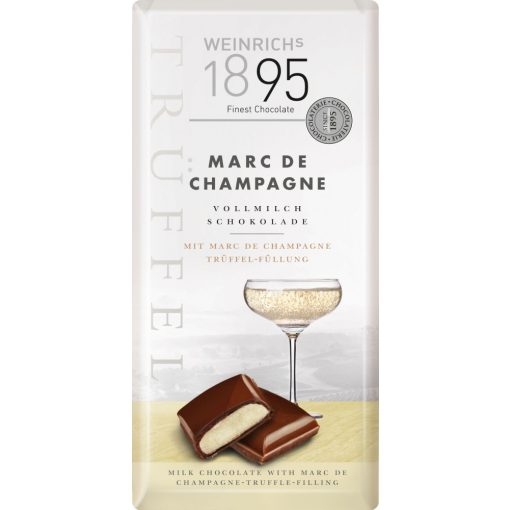 Weinrich's Marc de Champagne trüffelkrémes tábla 100g