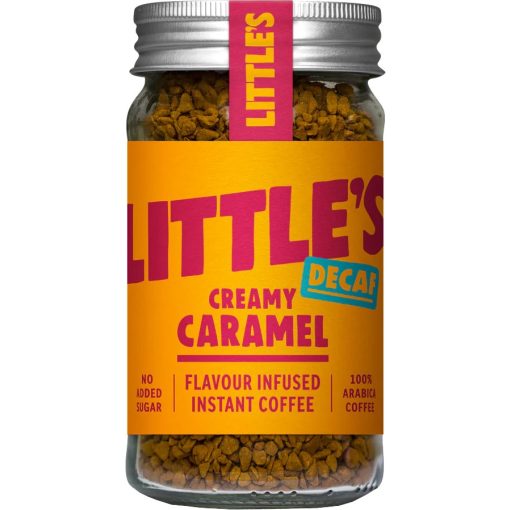 Little's Koffeinmentes Krémes Karamell ízesítésű Instant kávé 50g